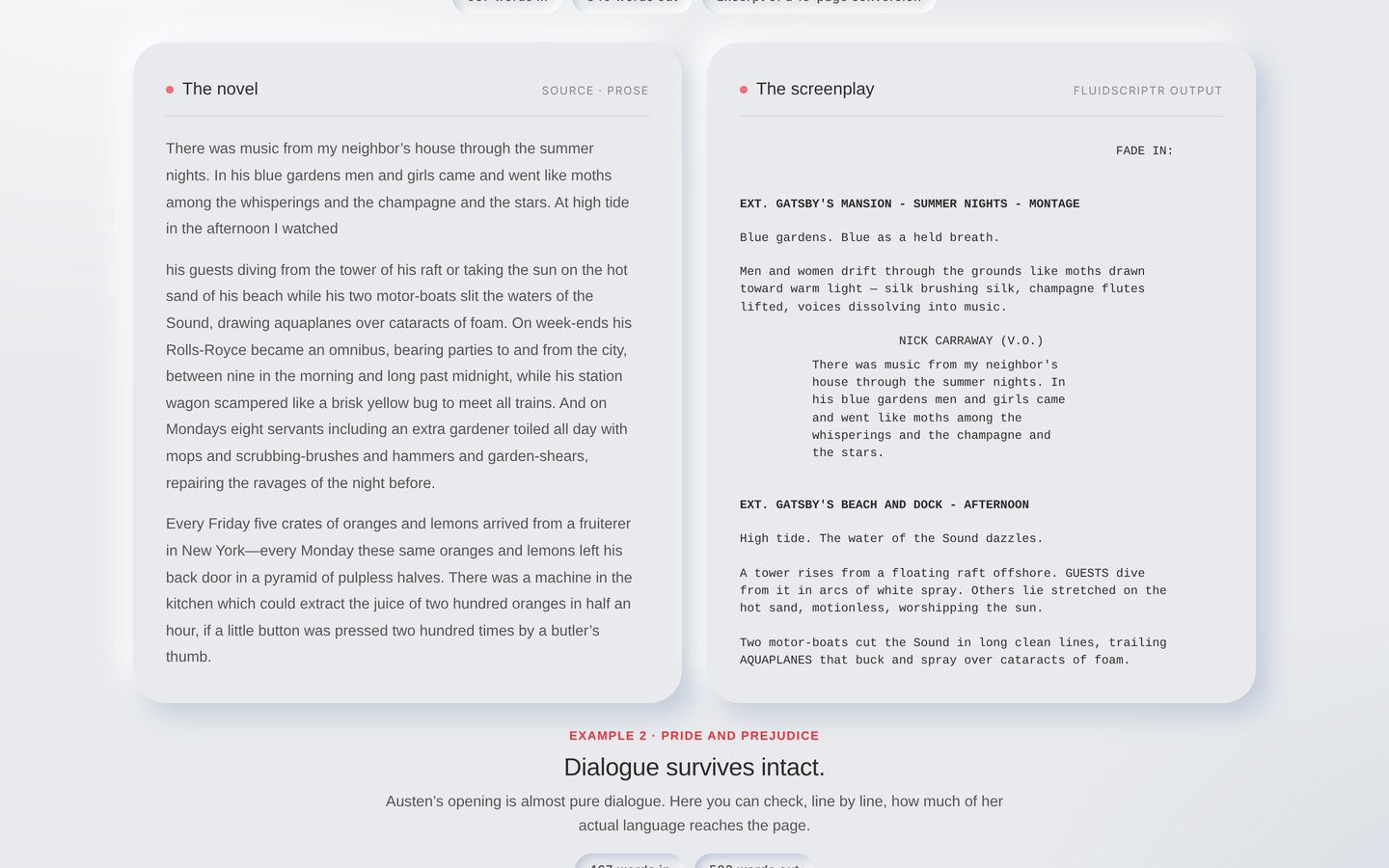 Gatsby: description becomes action