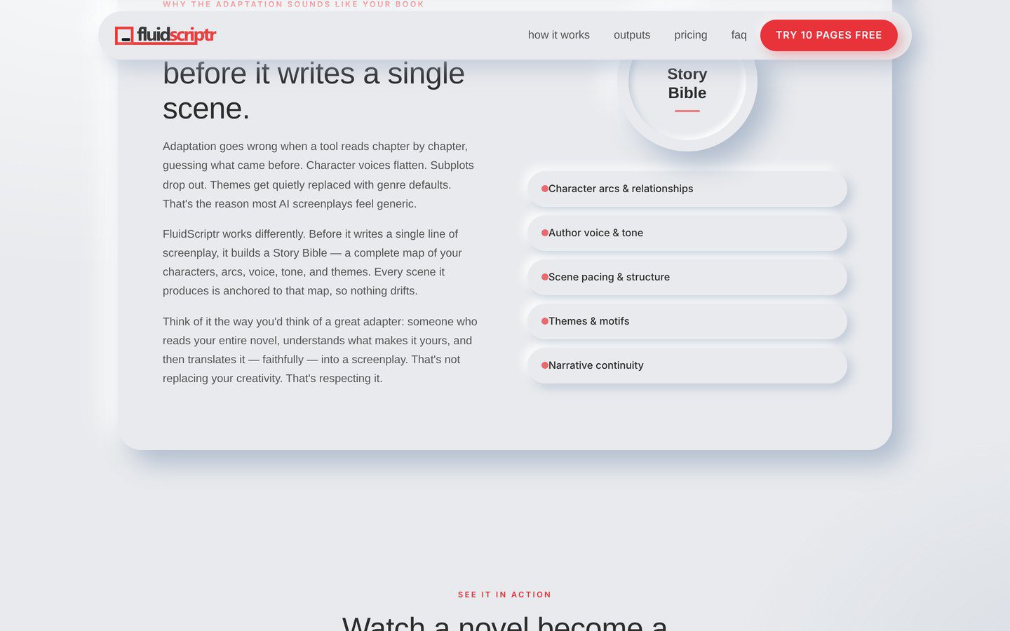The Story Bible engine